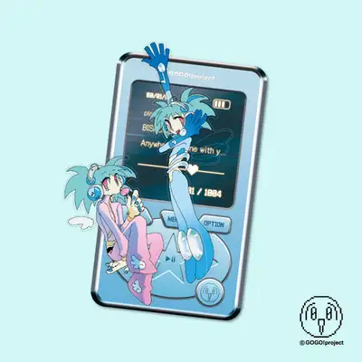 ゴゴプロジェクト Listen to my rhythm 透明フラグメントステッカーセット