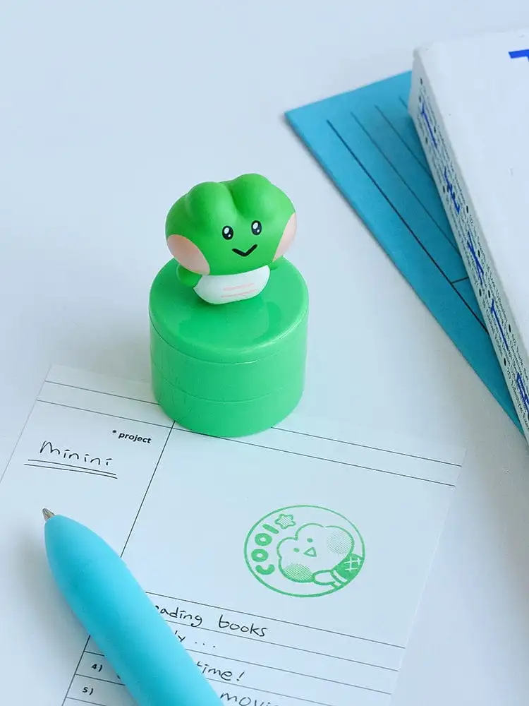 LINE FRIENDS Minini Under the Pool Lenini Figure Stamp — 1
