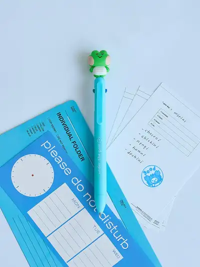 Line Friends Mini Minini Under the Pool Leni Leni Figure Gel Pen