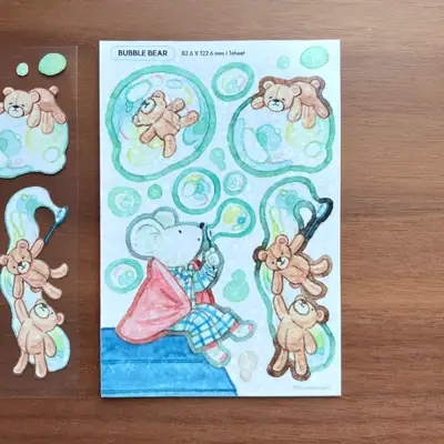 フロムトゥスタジオ Bubble Bear ステッカー