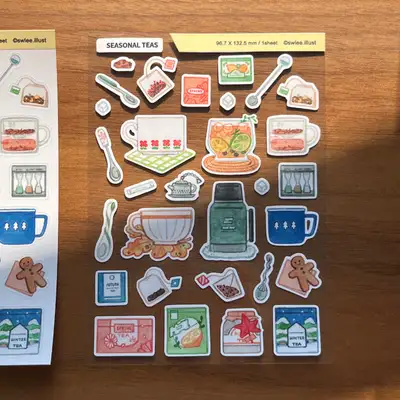 フロムトゥースタジオ Seasonal Teas ステッカー