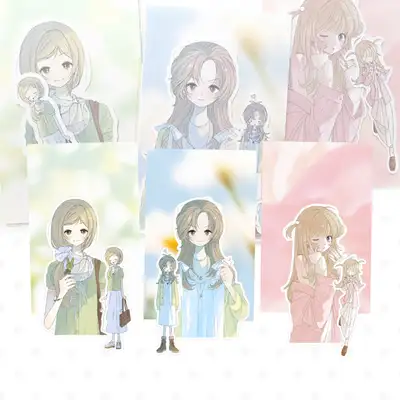 ポポ flower ピースステッカーパック