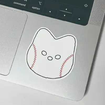 ウィアザペンペン 野球ボール 애옹 リムーバブル 欠片ステッカー