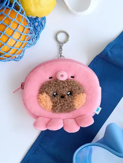LINE FRIENDS Mini Mini Under the Pool Brown Bunny Pouch