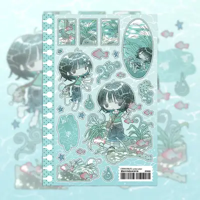クリミークラムズ underwater ステッカー
