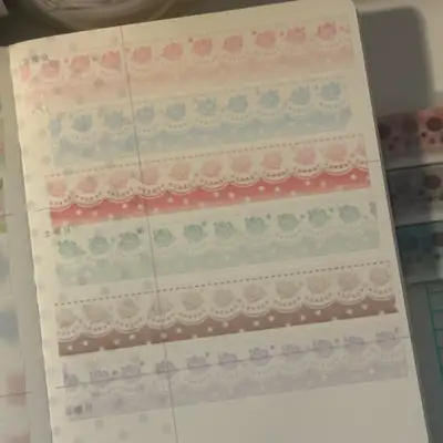 ハッピーストフラッフィショップ ローズカーテン マスキングテープ 2type