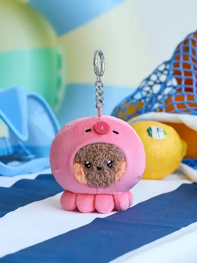 LINE FRIENDS Mini Minini Under the Pool Bunny Doll Keyring