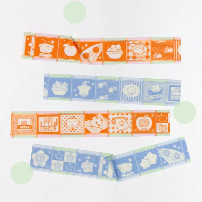Kaeki 蘋果一口/星星一顆 和紙膠帶