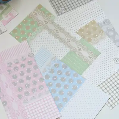 フロムランド レースドット マットペーパー ステッカー 6type