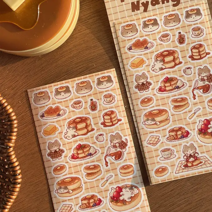 Arm Pillow Pancake Meow Sticker