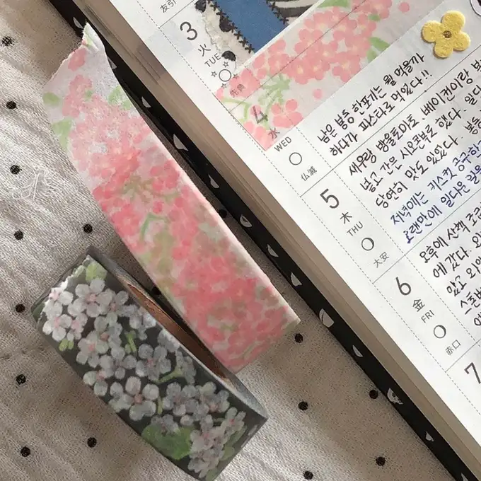 ユング桜マスキングテープ 2type