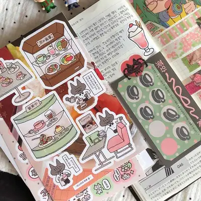 ユングの「古いカフェ」ステッカーパッケージ