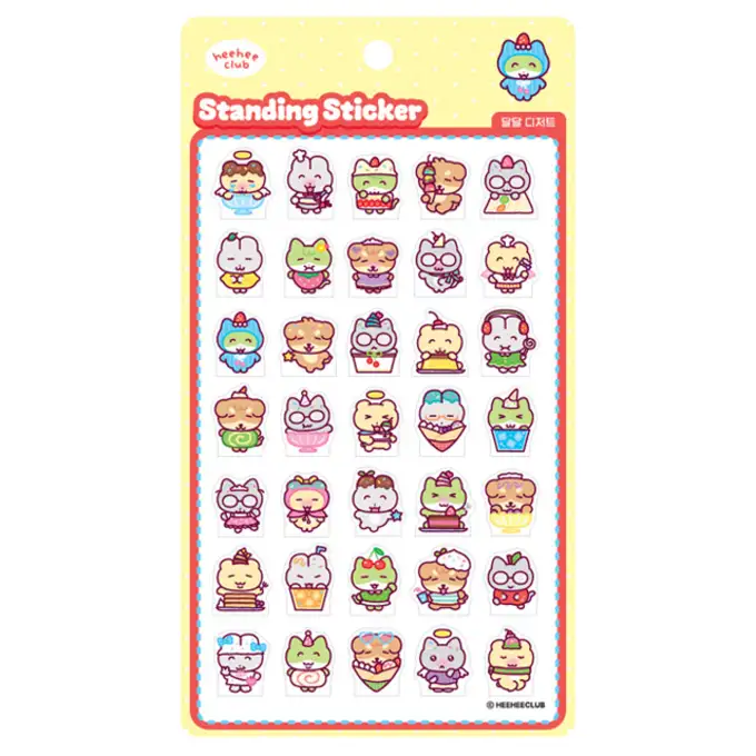 ヒヒクラブ スタンディングスティッカー - 甘甘デザート