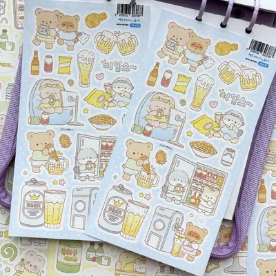 モヤファクトリー ビールを飲まないモヤ ステッカー