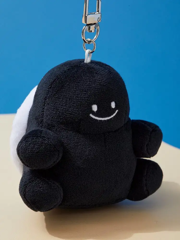 BeBeTheOri Mini Plush Keyring (Black Melongi) — 4