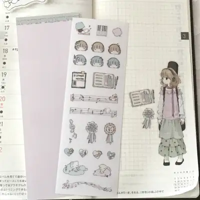 ソソヒヒ 音楽デコ シールステッカー