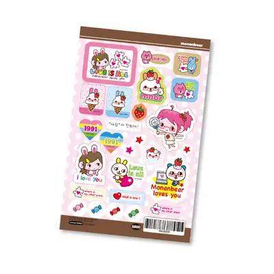 モナンベア What is love ステッカー