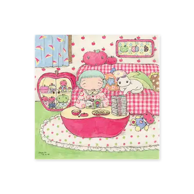 백년書店 happy apple room ポストカード