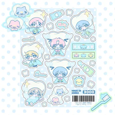 猛獣商店 SWEET DREAM 歯の妖精 透明 マット パール ステッカー