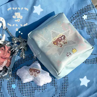 맹獣商店 天使星 スクエアPUポーチ + クッションキーリング SET