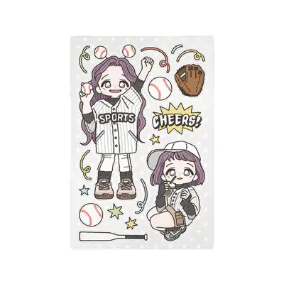スタジオポンドゥ 野球を見る日 ステッカー
