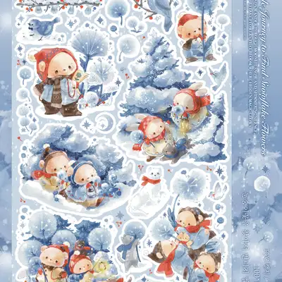 ディアドーリ 雪の花を探してヴィンテージ ステッカー