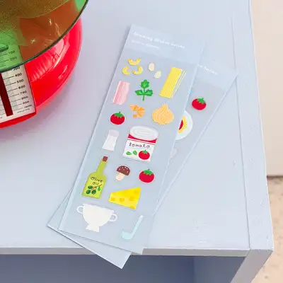 カインダブルー パスタ ステッカーセット