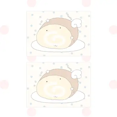 ラウンドウーフ ロールケーキ 付箋メモ帳
