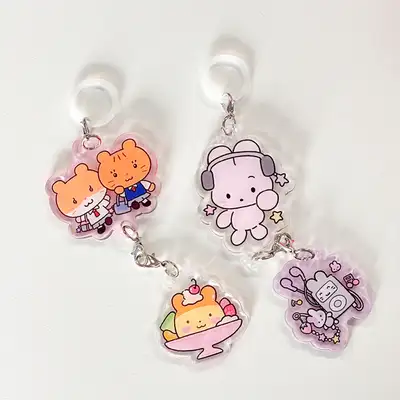 ぽぽぽスタジオ カンチョンパンチ クラブ キーリング 2type