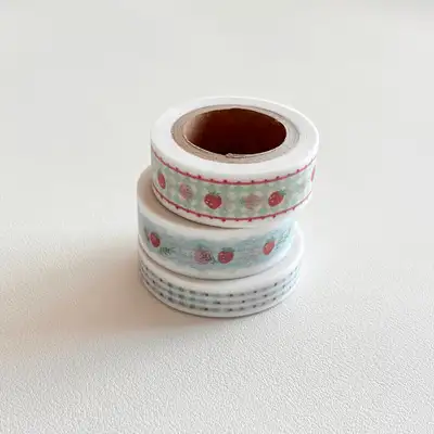 ヘイオオスタジオ ストロベリー ティータイム マスキングテープ 3type