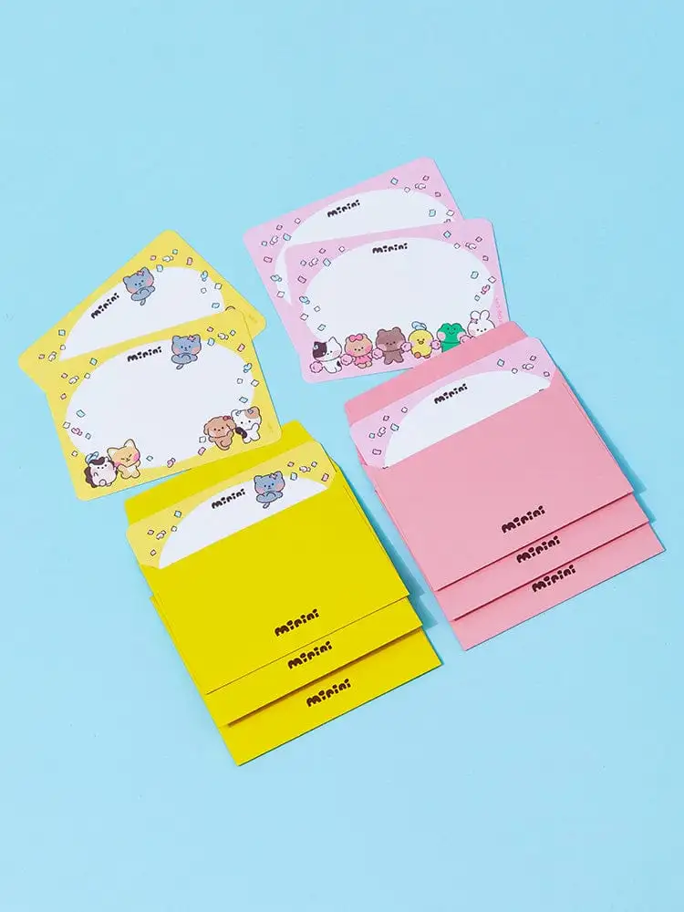 LINE Friends Field Day Mini Message Card Set — 2