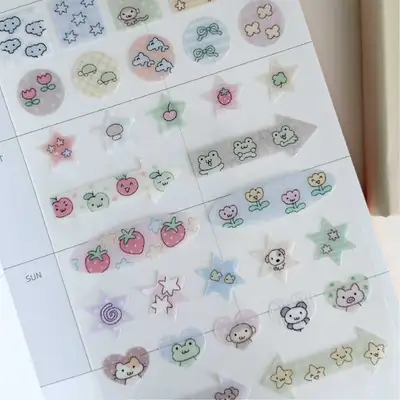 デコボコ図形マスキングスティッカー