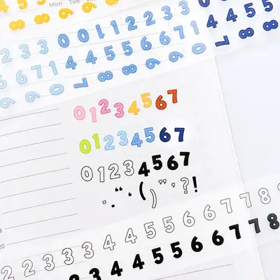 제제ユニバース ポスル 数字 記号 マスキングテープ 3type