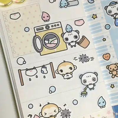 ハッピーハッピームー スッサク掃除ステッカー