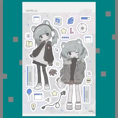 나모쿠 Soft98.zip ステッカー