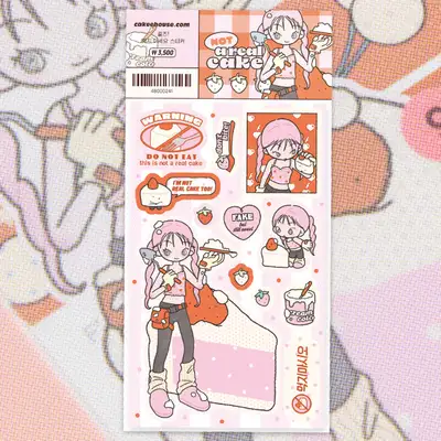 ケーキガールズ-食べないでください ステッカー