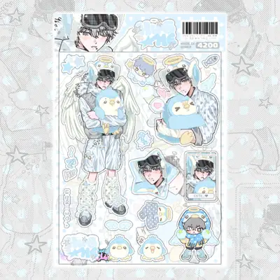 猛獣商店 ナアナア HUG ME 南極ペンギン ステッカー
