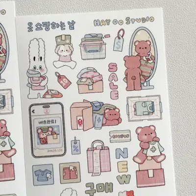 ヘイオオスタジオ 洋服を買う日 ステッカー
