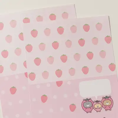 ドゥンイナラ いちごスクエア ステッカー