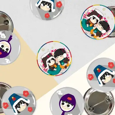 『恋愛革命』恋愛革命 8種 ウェブトゥーン ポイントバッジ 44mm