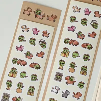 チャニャ カウボーイ ワクチ ステッカー