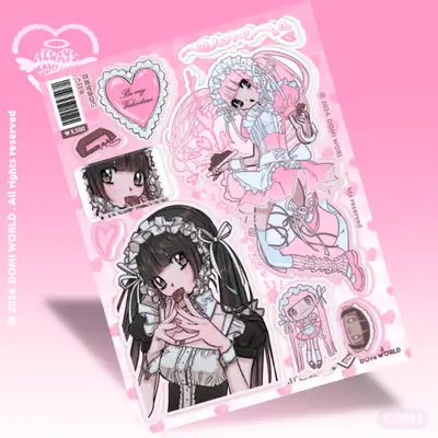 ドミワールド チョコレートメイド ステッカー