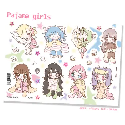 잘사라 Pajama Girls ステッカー
