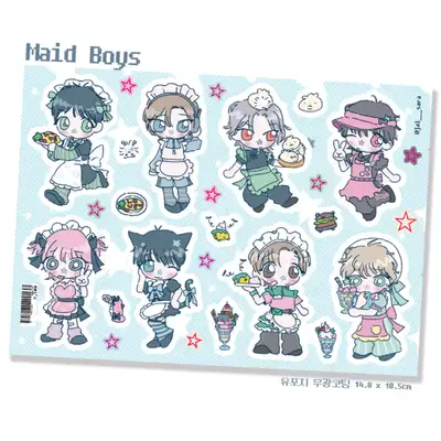 잘사라 Maid Boys ステッカー