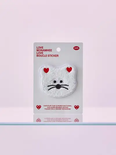 MNH Cream Boucle Sticker