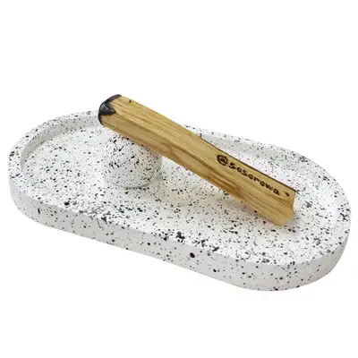 [5dollar]水玉模様お皿型インセンスホルダー
