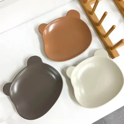 テディベアデザートプレート テディプレート 3色