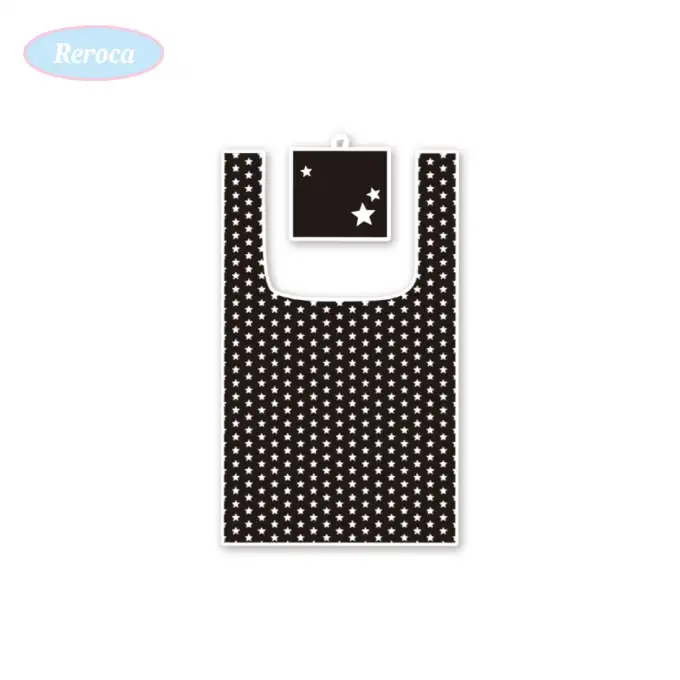 レロカ スター×スター×スター ポケット折りたたみかごバッグ ブラック