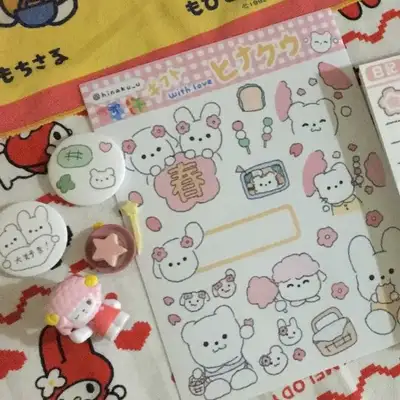 【ヒナクウ】友だちの春ステッカー