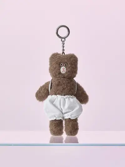 MNH Brown Namhee Plush Backpack Keyring